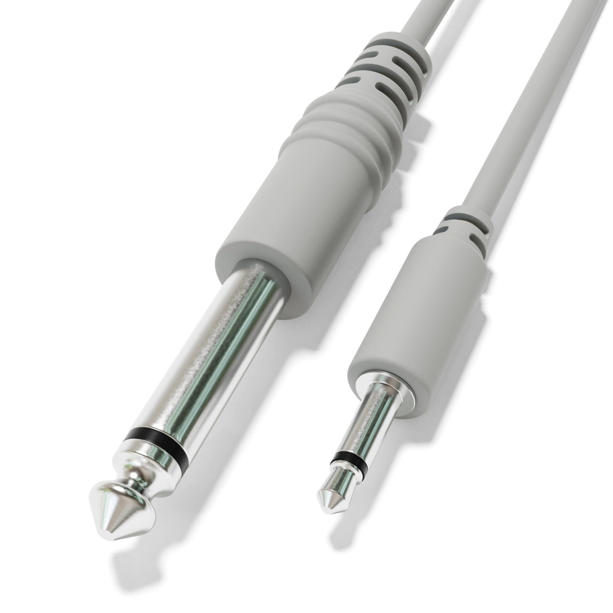 Excelvalley - Mono Patch Cables - Ts 3.5Mm 1/8 To 6.35Mm 1/4 [13-Pack | 60 Cm - 23.62]