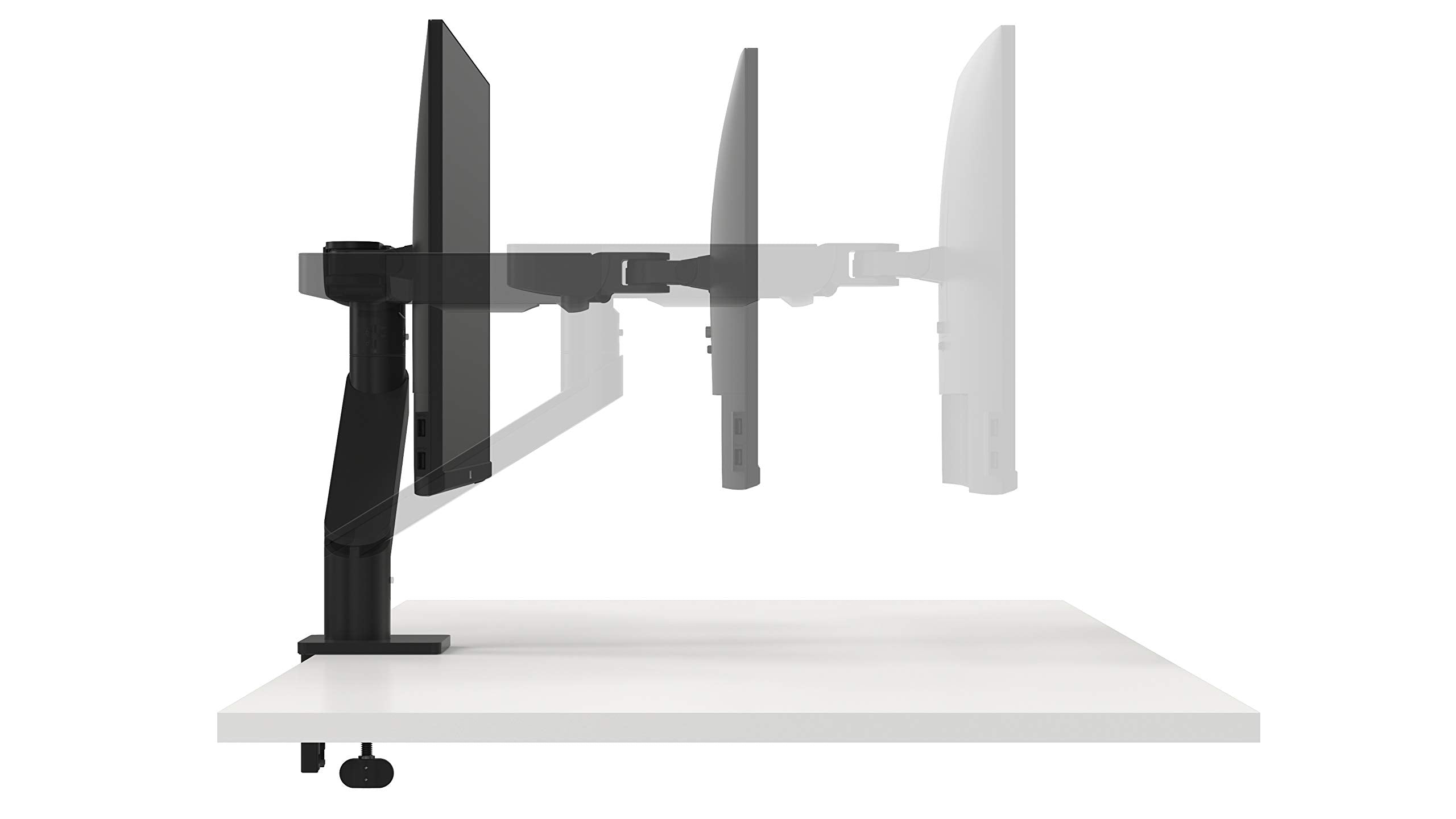 Dell Single Monitor Arm   MSA20   Mounting kit   for LCD Display (Adjustable arm)   Black   Screen Size: 19' 38'   mounting Interface: 100 x 100 mm   Desk mountable
