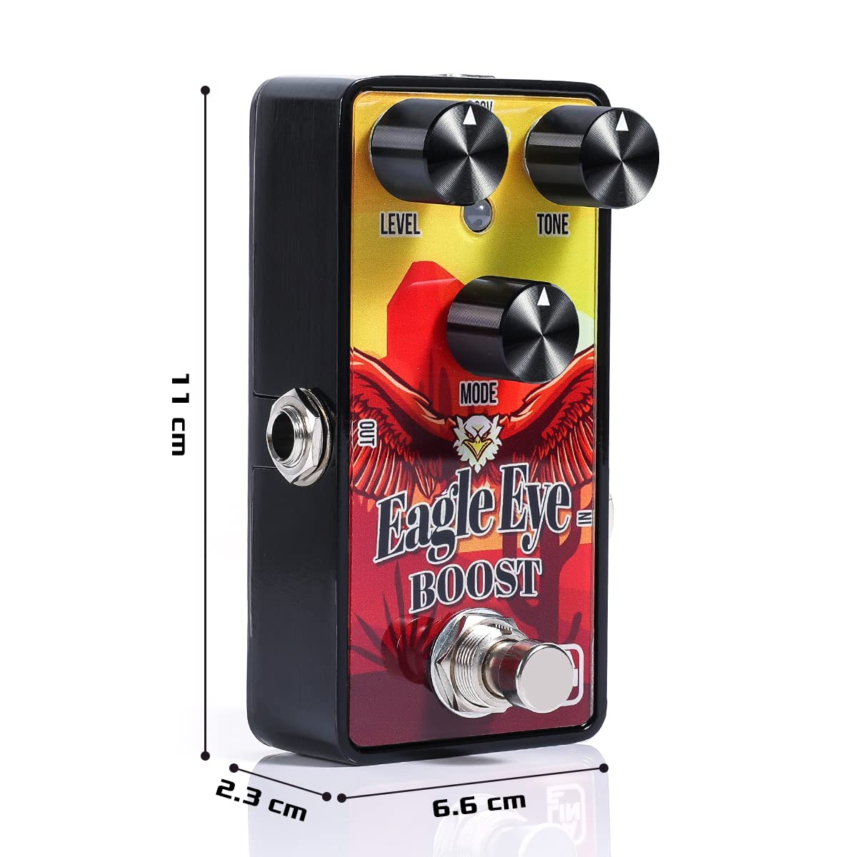 Caline Mini Guitar Boost Pedal G Series G011 Clean Booster Pedal For Electric Guitar, True Bypass