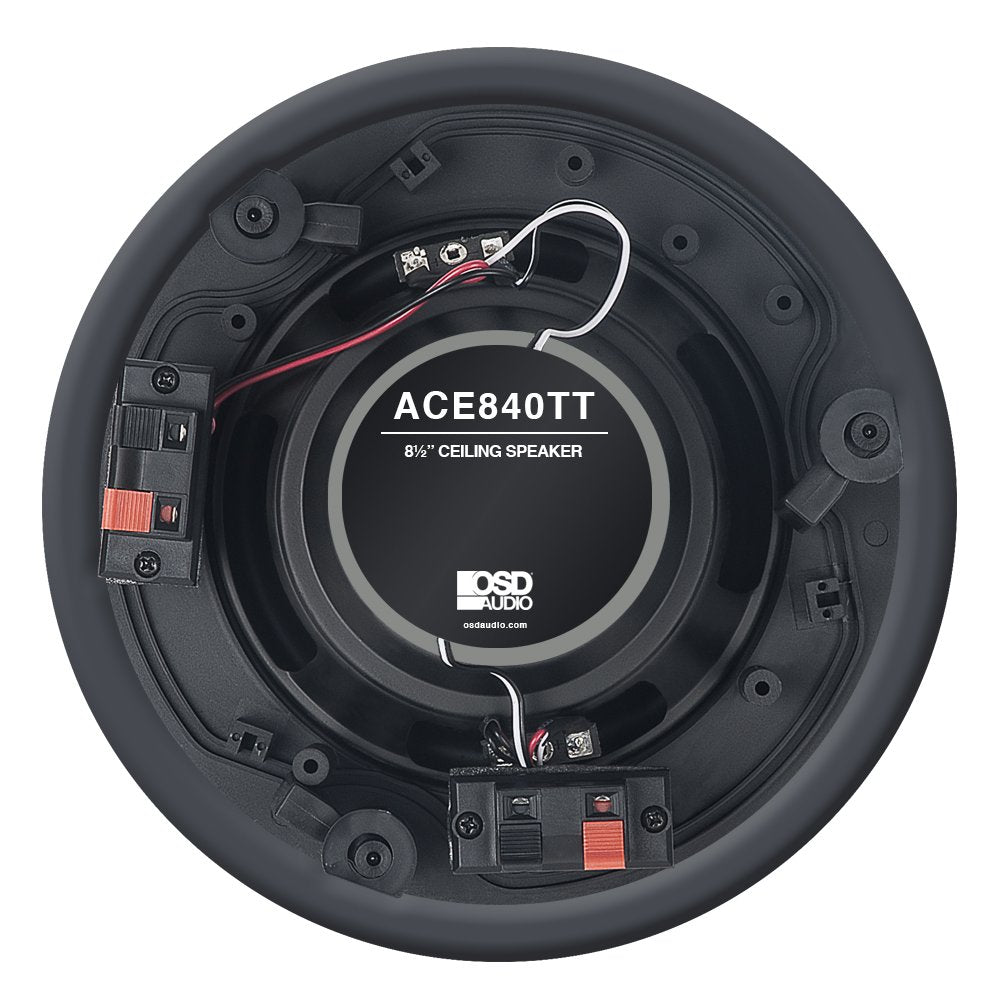 OSD 8� Trimless in Ceiling Speaker   DVC Dual Dome Tweeters Stereo � ACE840TT