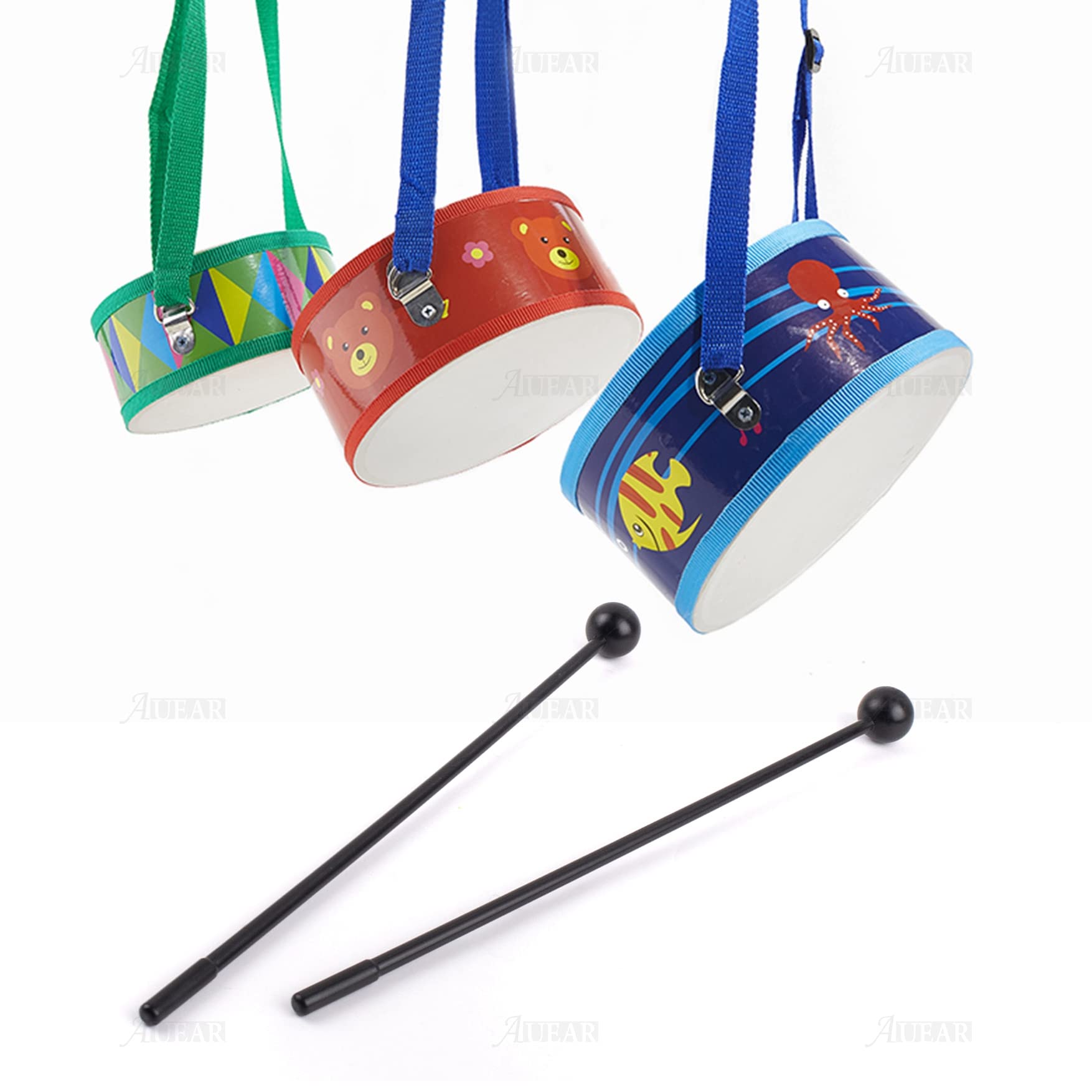 Auear, 10 Pack Solid Plastic Bell Mallets Percussion Sticks Hammer Drum Sticks Mallets For 11 Inch Black