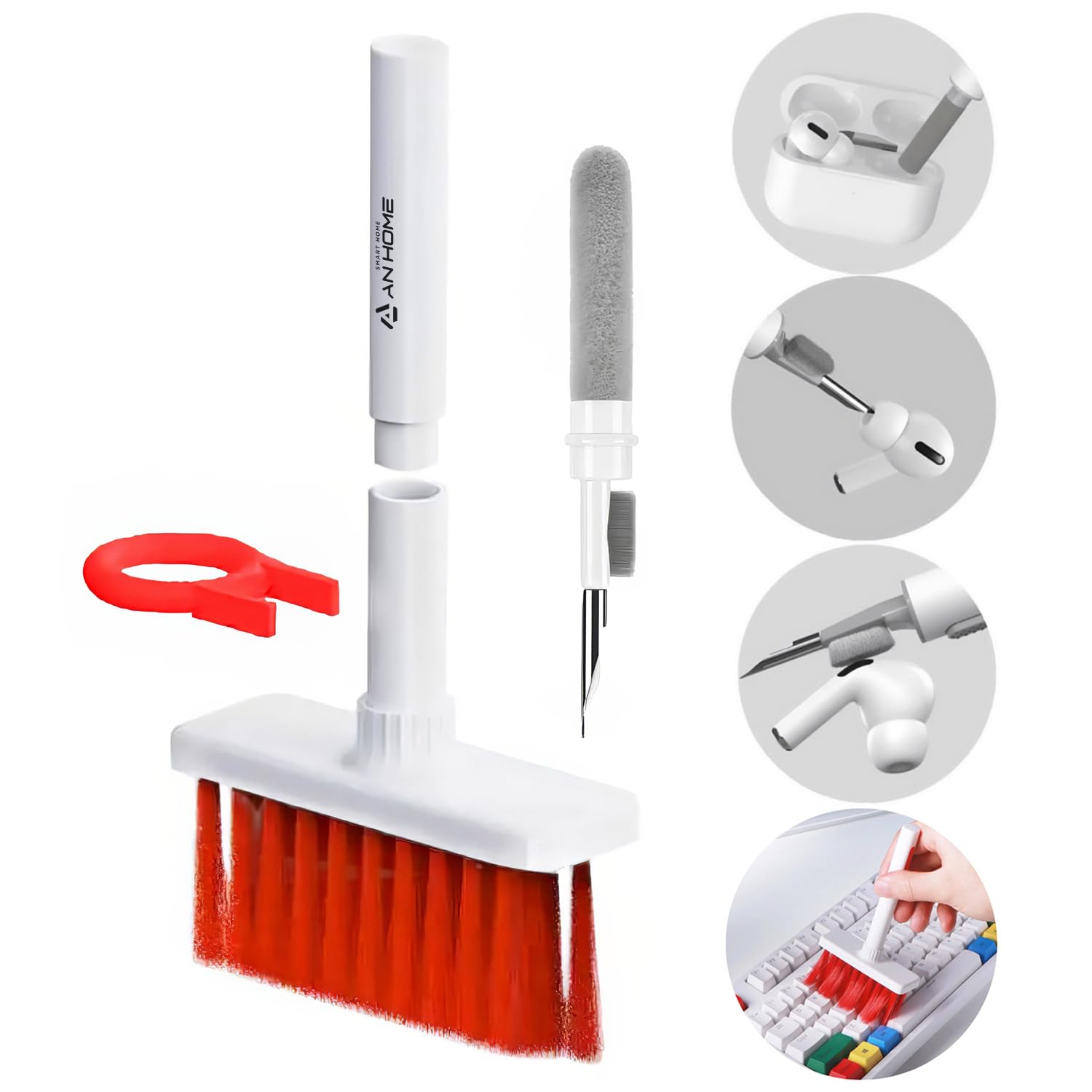 Keyboard Computer Cleaning Kit Brush With Keycaps For Keyboard Cleaner Laptop Pc, 5 In 1 Cleaners Multi Function Electronics Cle