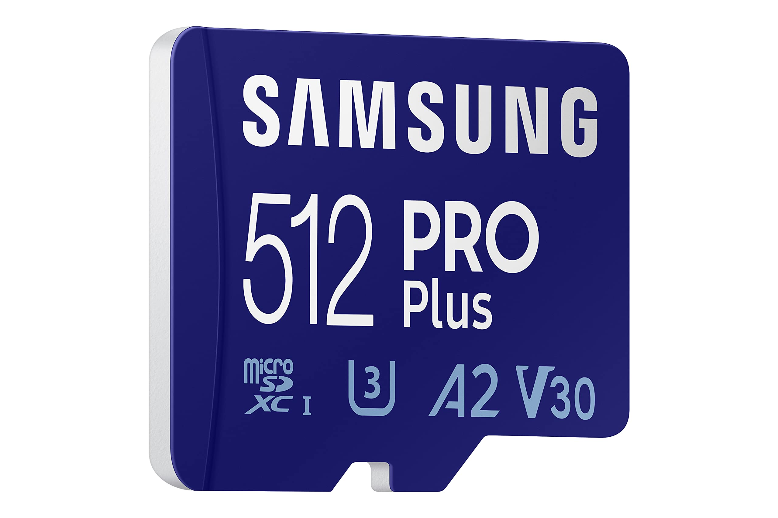 Samsung Pro Plus + Adapter 512Gb Microsdxc Up To 160Mb/S Uhs I, U3, A2, V30, Full Hd & 4K Uhd Memory Card For Android Smartphone
