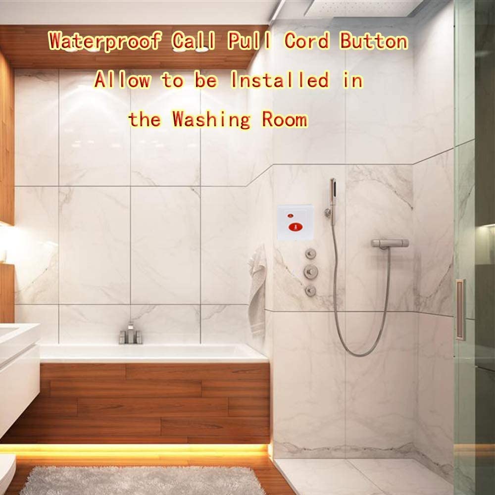 Daytech Strobe Siren Panic Alarm Button Siren Alarm With Light For Home Caring Loud Outdoor Sos Alert System 2 Red Flashing Siren And 4 Emergency Button For Store Hotel Jewelry Shop Security