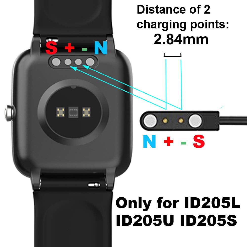 Smaate Chargers 2 Pack Compatible With Tozo S2, Enomir Id208Bt, Skg V7 V7Pro, Id205L, Grv Fc1, Id205U/S Veryfit, Aeac Id207, Pop