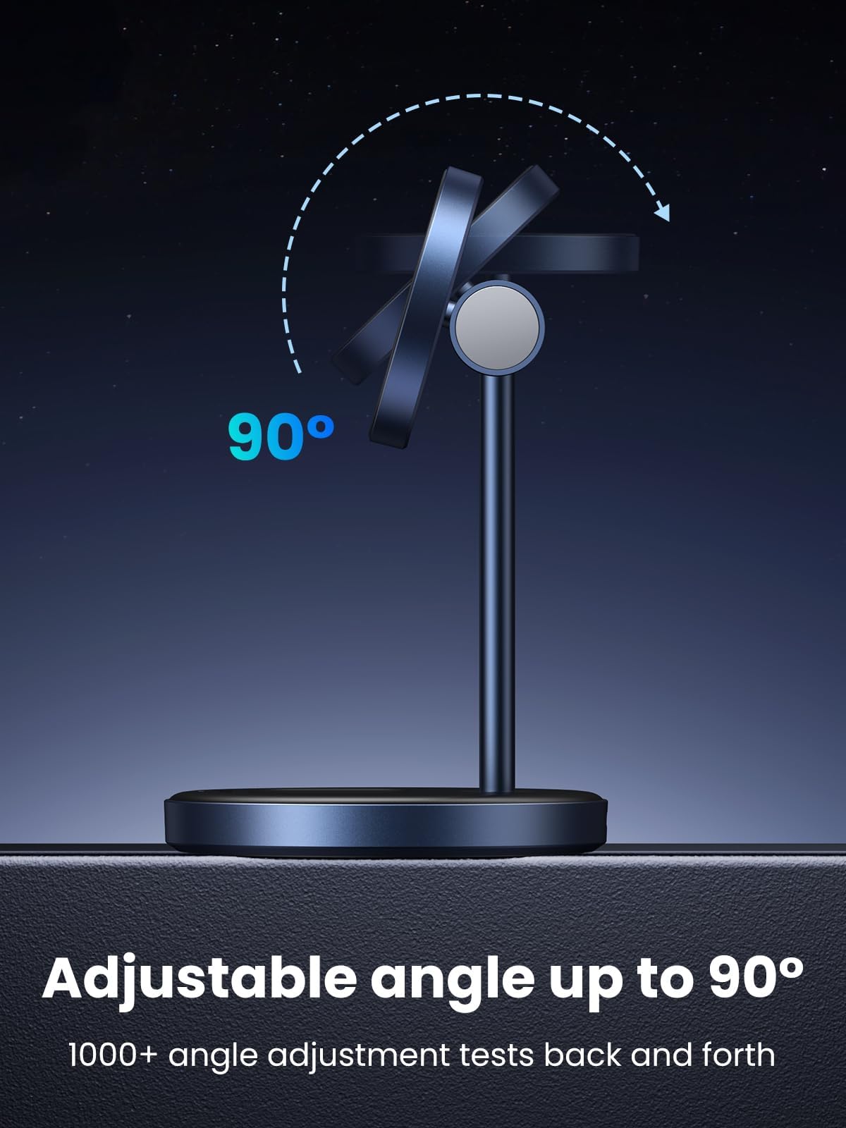 Ugreen Magflow 2-In-1 Magnetic Wireless Charging Stand Fast Wireless Charger For Iphone 17 16 15 14 13 12 Series And Airpods, Ma