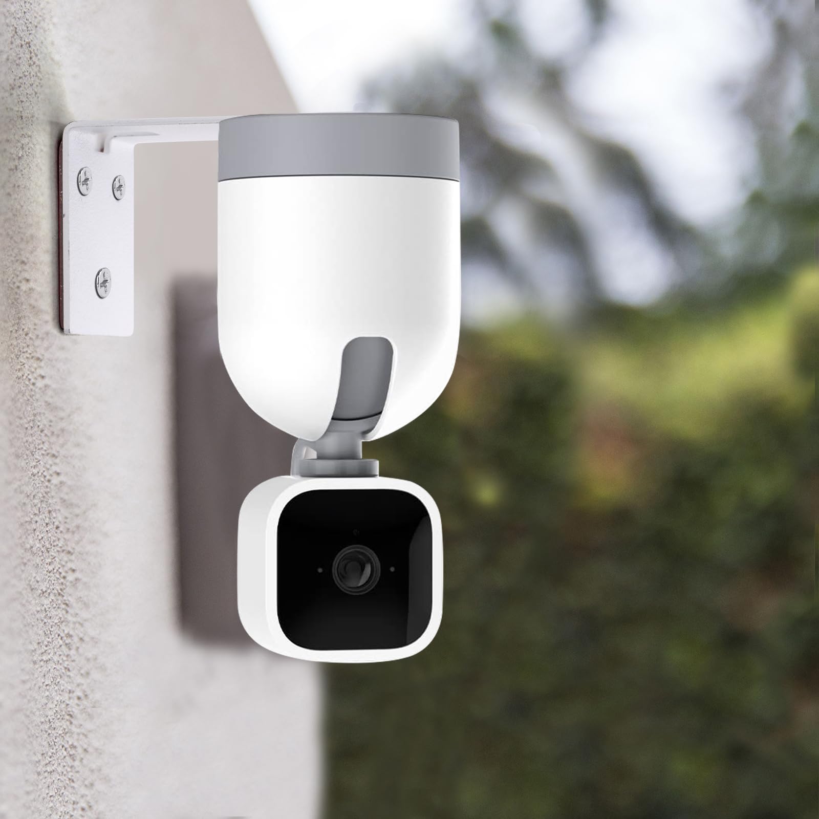 Uyodm 2Pack Adhesive Metal Wall Mount Bracket Compatible With Blink Mini Pan Tilt Camera, Vhb Stick On,No Drilling Mounting Bracket For Blink Get The Best View,Two Ways Installation