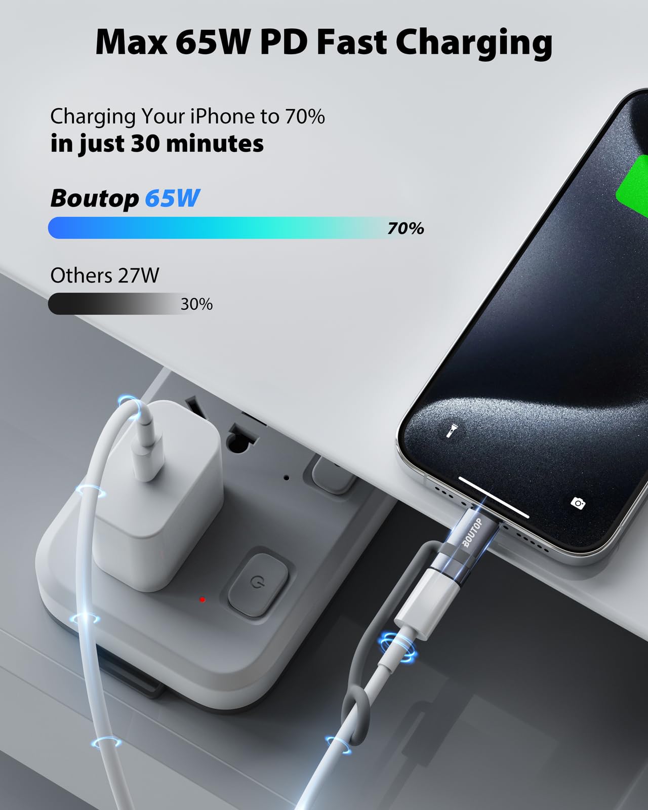 [4 Pack] Lightning To Usb C Adapter, Support 65W Pd Fast Charging Compatible With Iphone 15 Series, With Anti Lost Holder Gray