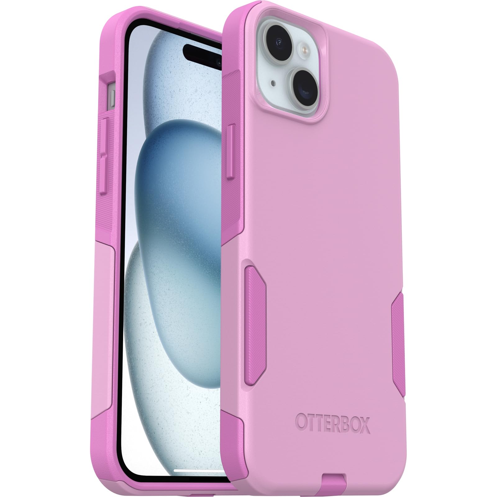Otterbox Iphone 15 Plus And Iphone 14 Plus Commuter Series Case   Run Wildflower (Pink), Slim & Tough, Pocket Friendly, With Por