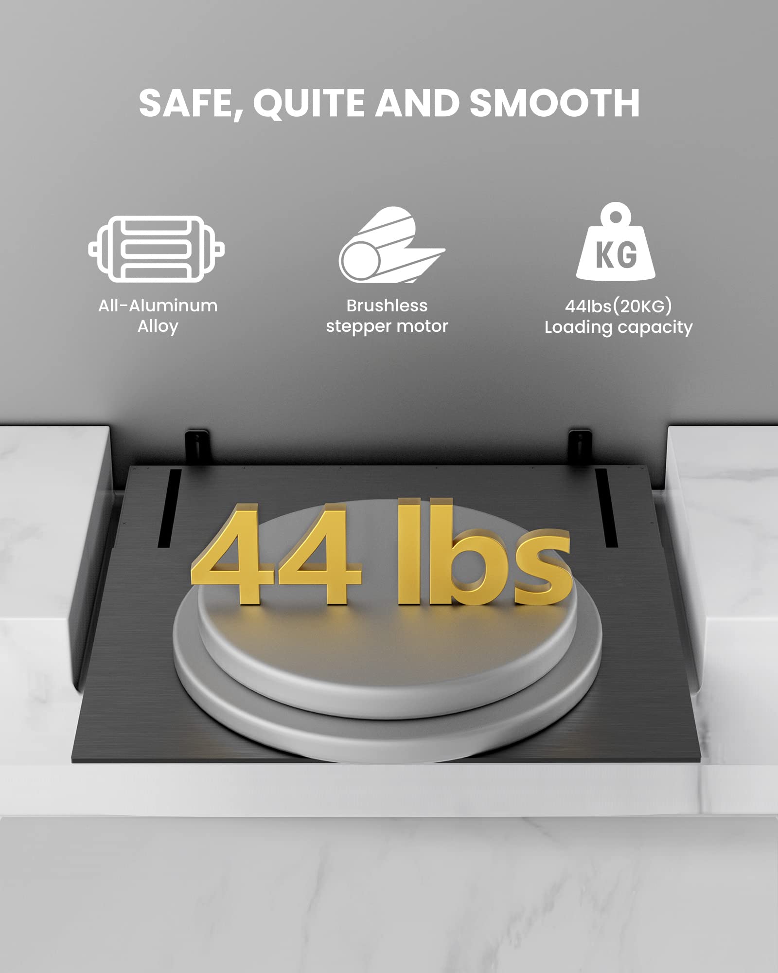 Awol Vision Ic A150 Motorized Slider Tray For Ultra Short Throw(Ust) Projector, Extend To 150'' Picture, Automatically Retractab