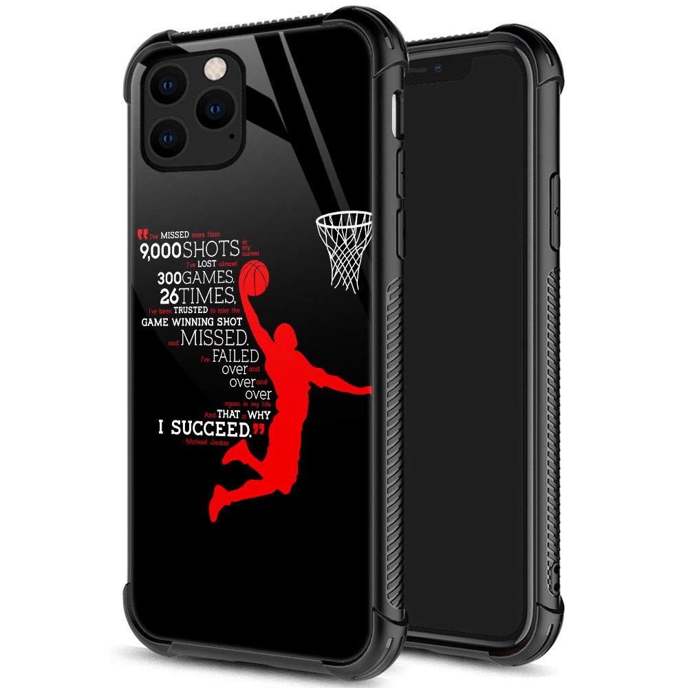 Zhegailian Case Compatible With Iphone 12 Pro Max,Red Dunk Case For Iphone 12 Pro Max For Boys Men,Pattern Design Anti Scratch O