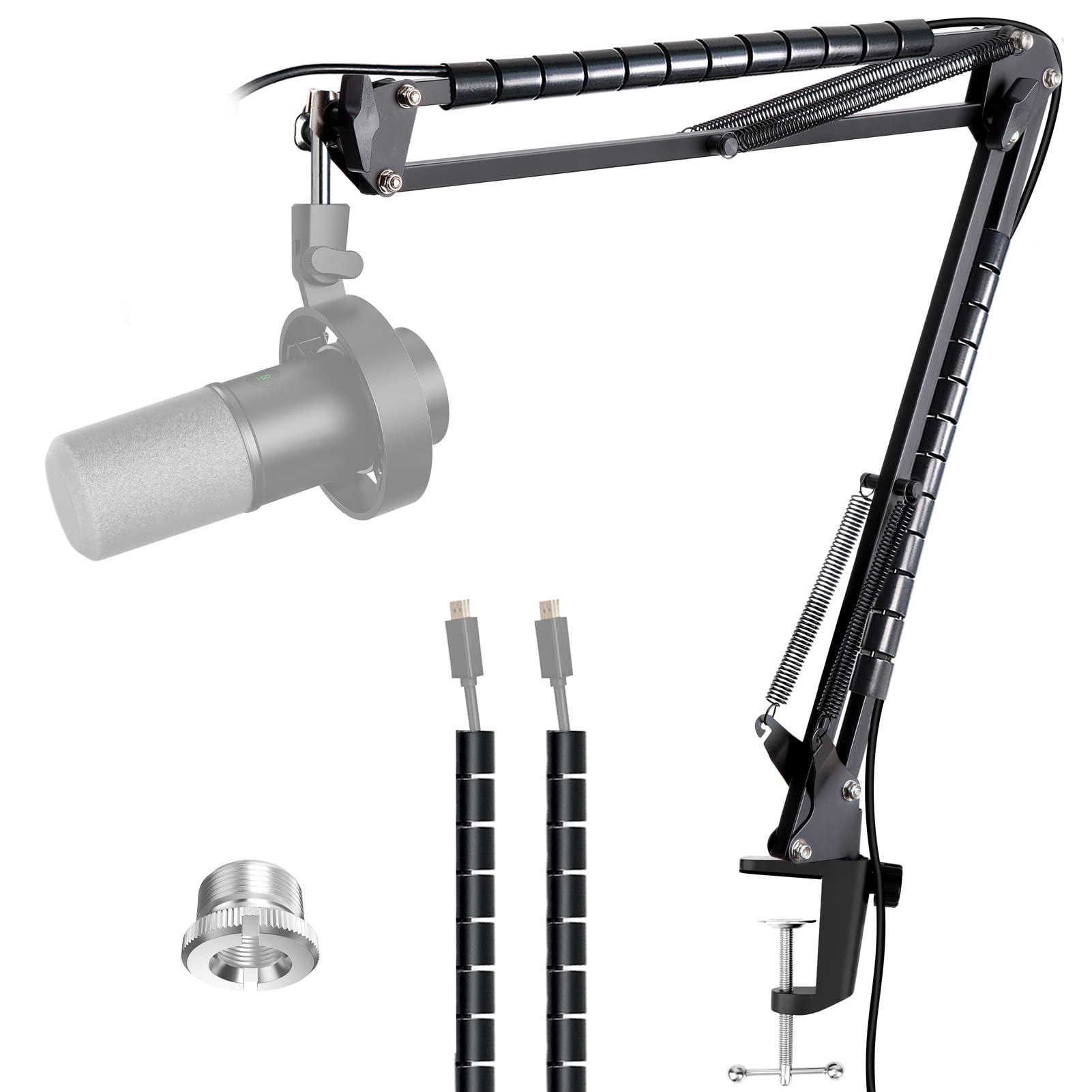 Mic Arm Compatible with Fifine K688 Microphone, Boom Arm for Fifne K688 Mic with Cable Management, Adjustable Microphone Arm Stand by YOUSHARES