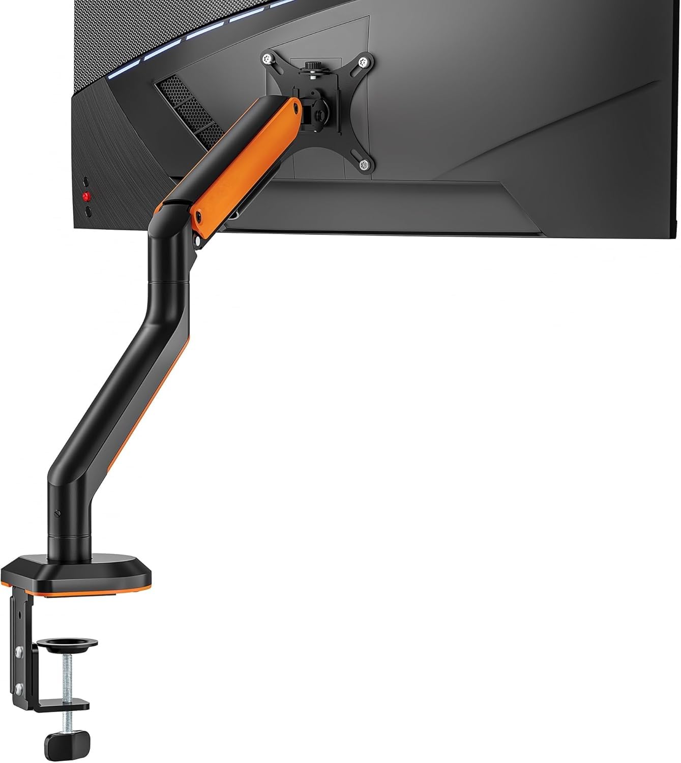 Lions Head Monitor Stand With Laptop Tray Long Pole Stand, Mount Monitor With Adjustable Laptop Tray  Ergonomic Design Weight S