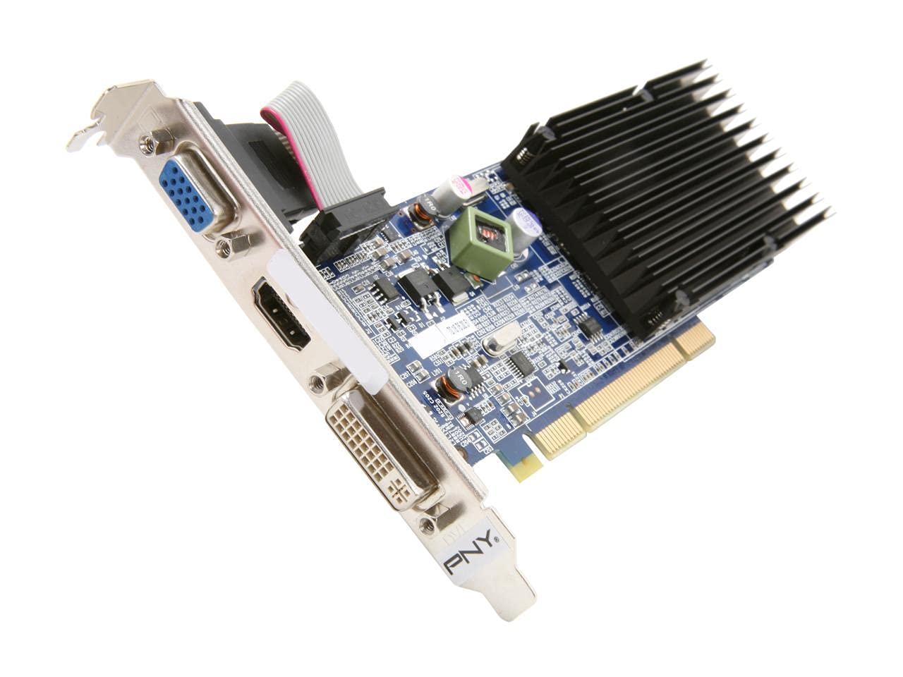 PNY GeForce 8400GS 512MB DDR3 PCI DVI+VGA+HDMI Low Profile Graphics Card VCG84512D3SPPB