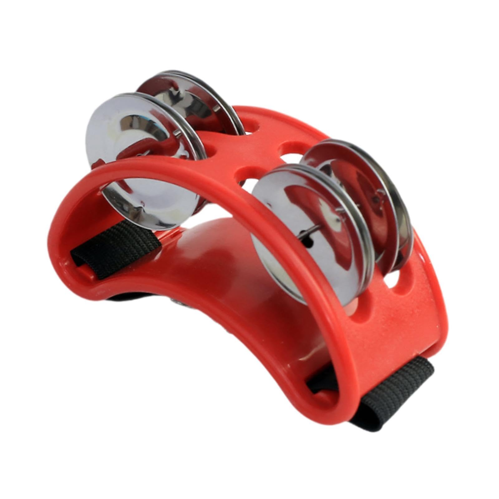 TRENDYNEST Foot Tambourine Portable Shoe Tambourines Shaker for Concerts Mandolin Party red | Musical Instruments & Gear | Percu