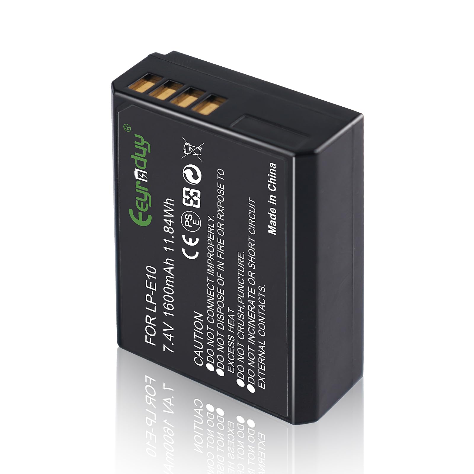 Eeyrnduy 2 Pack Of Lp E10 Batteries For Canon Eos Rebel T7 T6 T5 T3, Kiss X50 X70, Eos 1100D 1200D 1300D 2000D Digital Camera