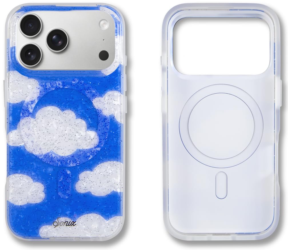 Sonix Case for iPhone 17 Pro | Compatible with MagSafe | 10ft Drop Tested | Glitter Coulds | Day Dream