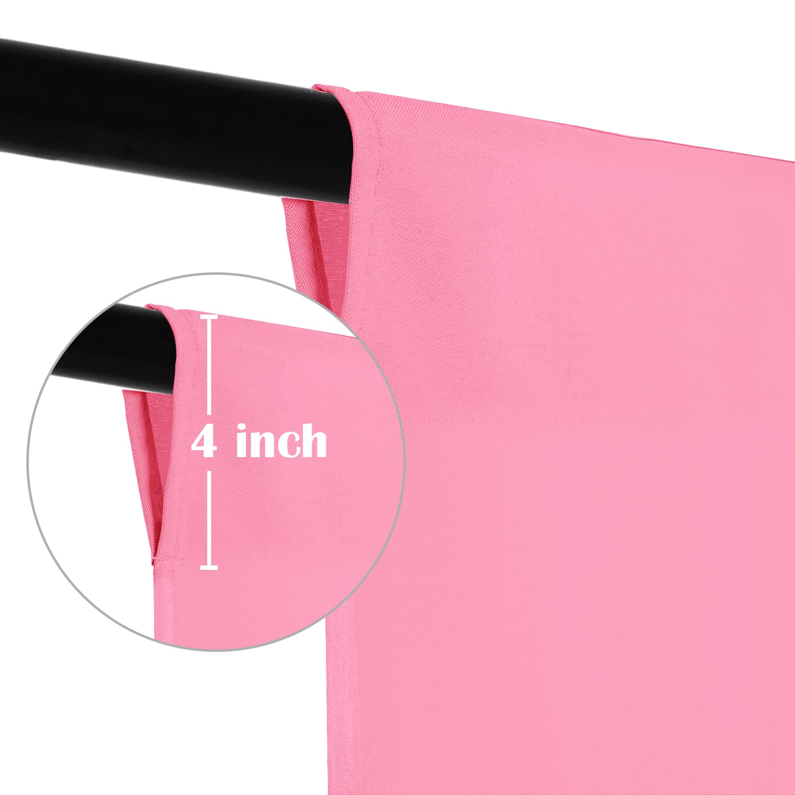 Sugargirl 8Ftx10Ft Pink Screen Backdrop Background For Photography, Polyester Photo Backdrop For Photoshoot, Party, Video And Te