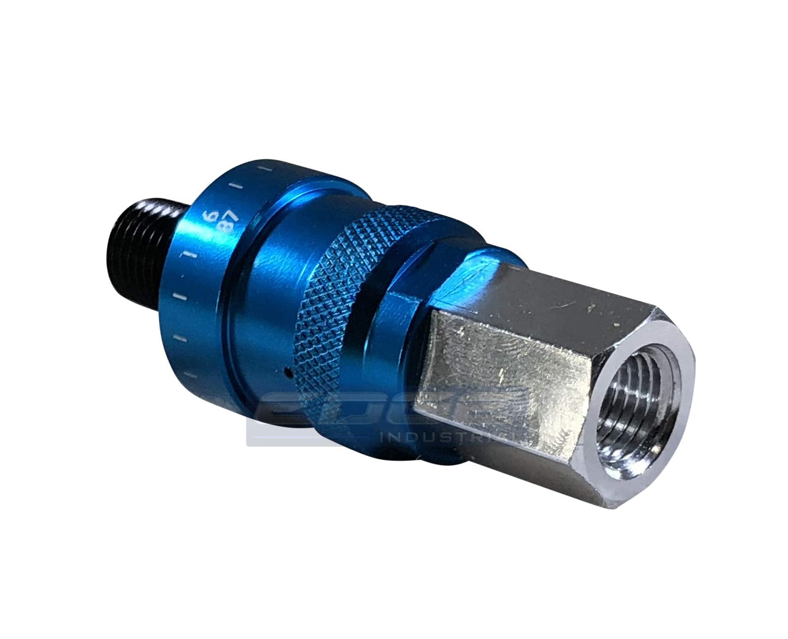 Edge Industrial Adjustable In Line Pressure Regulator For Pneumatic Tools, 1/4'' Npt, Connects Directly To Air Tool (70 120 Psi)