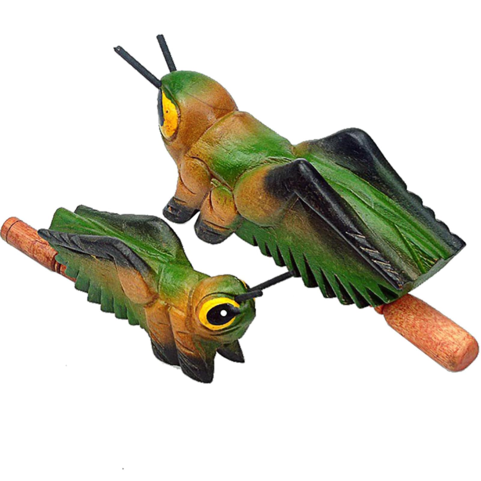 3.3 Wooden Cricket Guiro Rasp Instrument - Percussion Musical Tone Block Craft