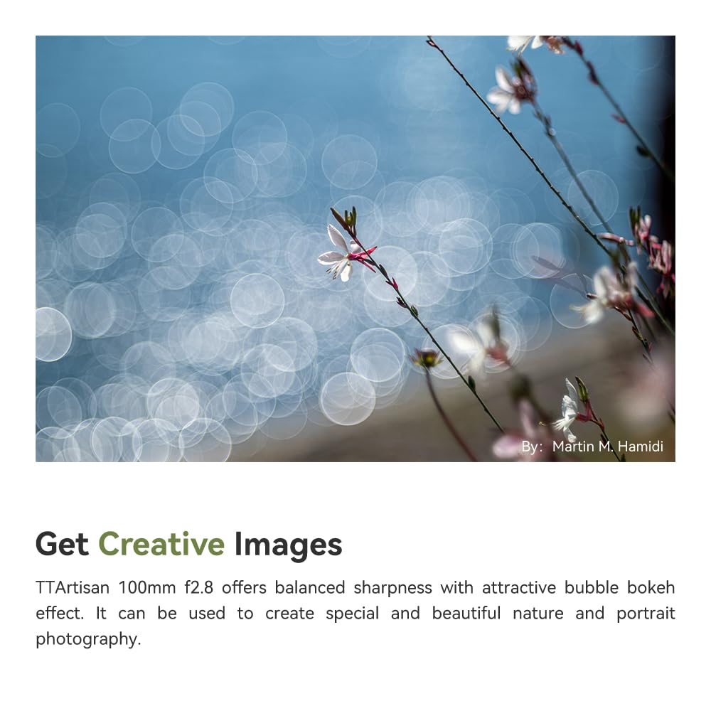 Ttartisan 100Mm F2.8 Full Frame Bubble Bokeh Lens Camera Lense Compatible With M42 Mount Camera Lens