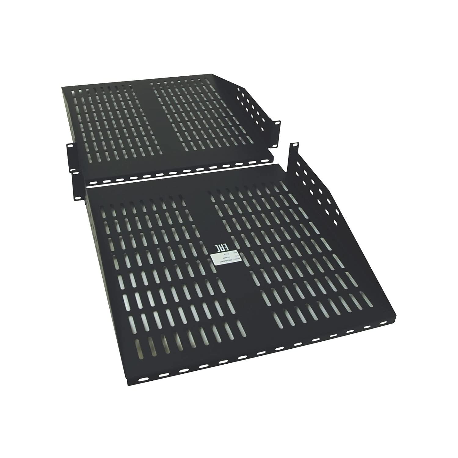 TRIPP LITE Rack Cantilever Fixed Shelf 2-Post 4-Post Compatible 2URM Components SRSHELF2PX2, Black