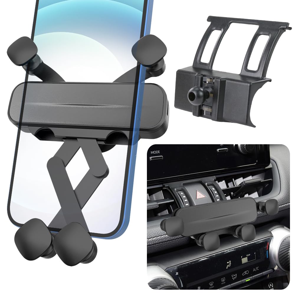 Lunqin Car Phone Holder Mount Fortoyota Rav4 2019-2025,Hybrid Xse Limited,Prime Xse 2021-2025 Auto Accessories Interior Decorati