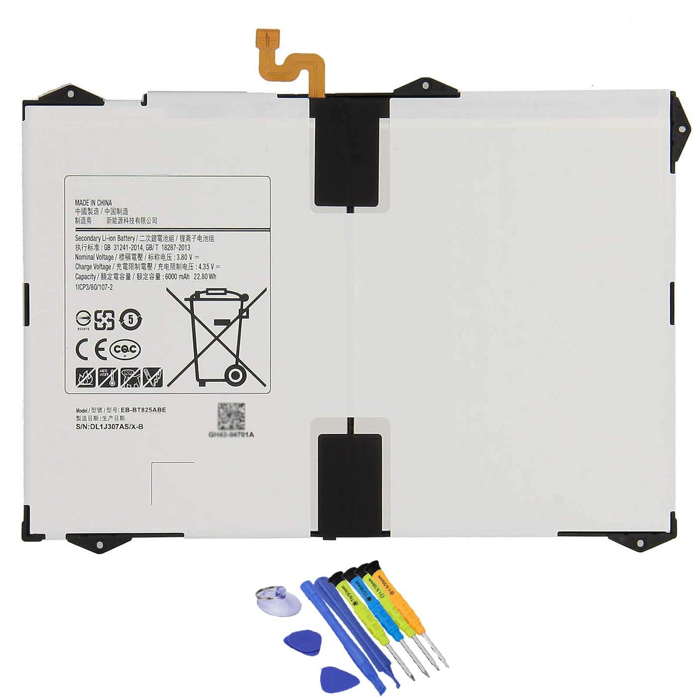 Ouwee Eb Bt825Abe Tablet Battery Compatible With Samsung Galaxy Tab S3 9.7Inch Sm T820 Sm T825820 Sm T825 Sm T825C Sm T825N0 Sm