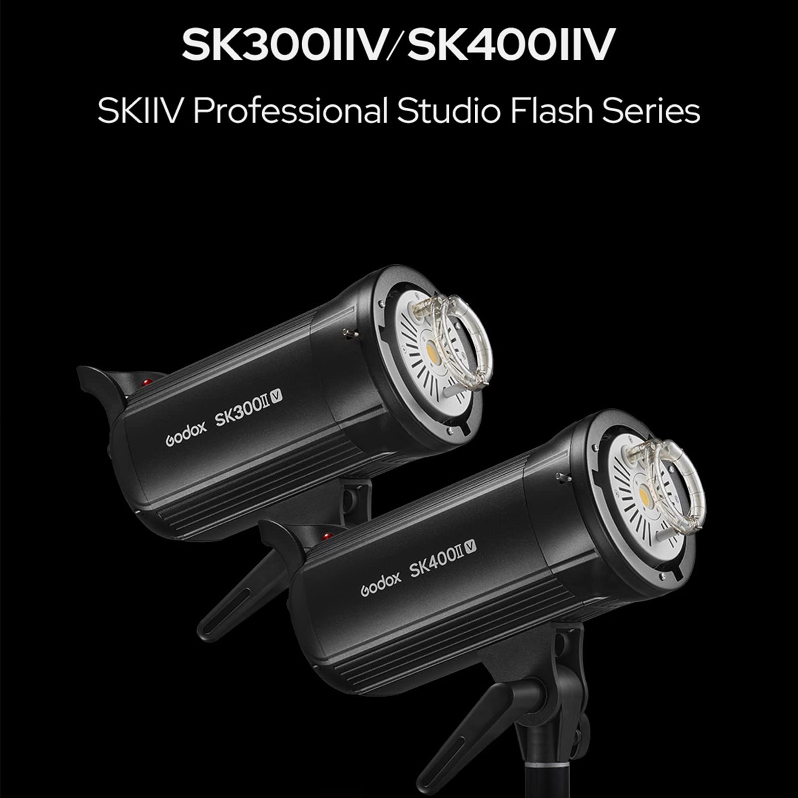 Godox Sk400Ii V Sk400Iiv 400W Studio Strobe Flash   With Standard Reflector, Bowens Mount Led Modeling Lamp For Studio,Commerce
