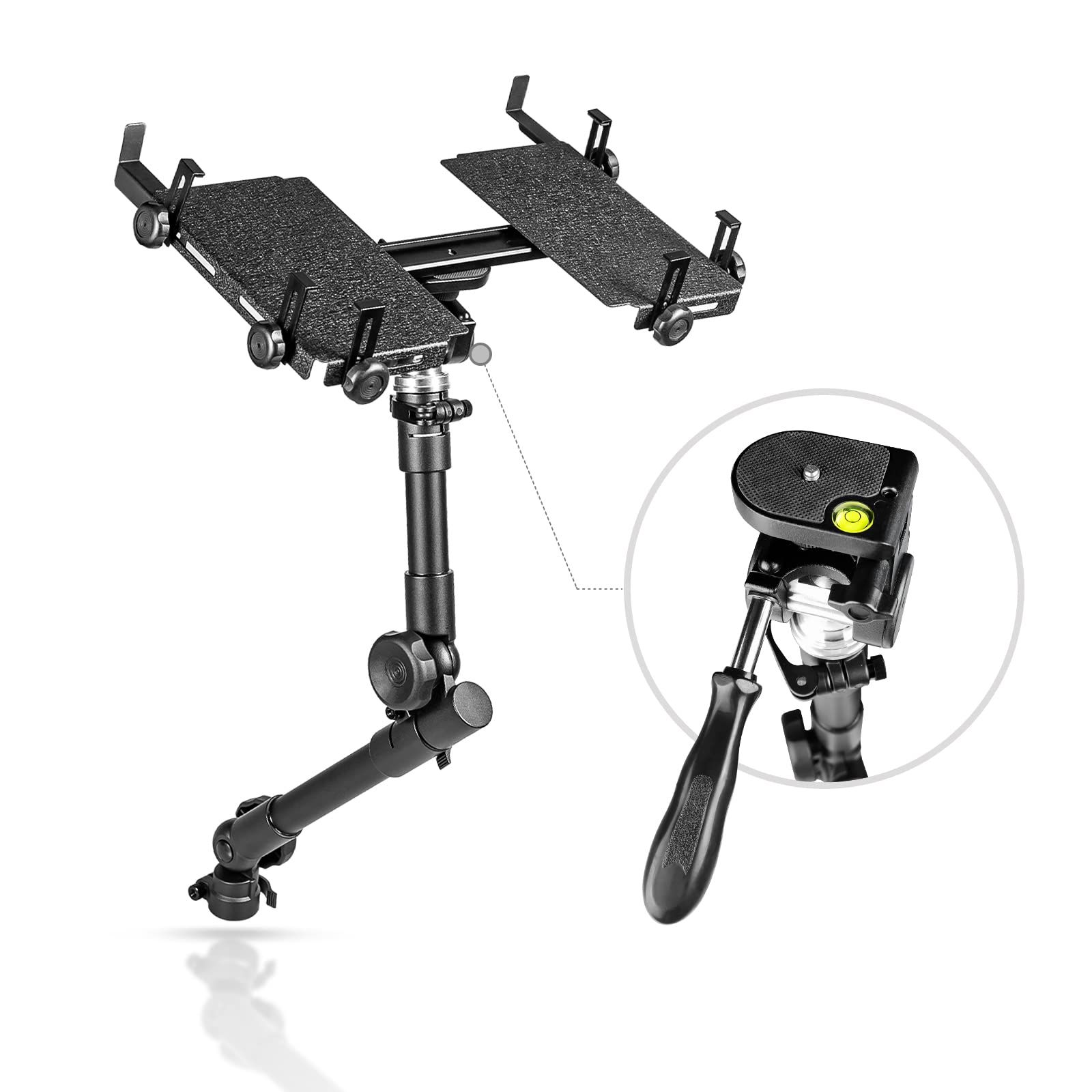 AA-Products T-100AT Aluminum Vehicle Notebook/Laptop/Netbook Computer Mount Holder for Trucks-Vans-Cars-SUVs