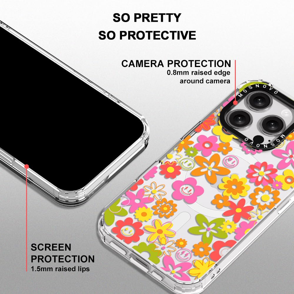 Mosnovo Case For Iphone 16 Pro, [Compatible With Magsafe] [Buffertech 6.6Ft Military Grade Drop Protection] [Anti Peel Off Tech]