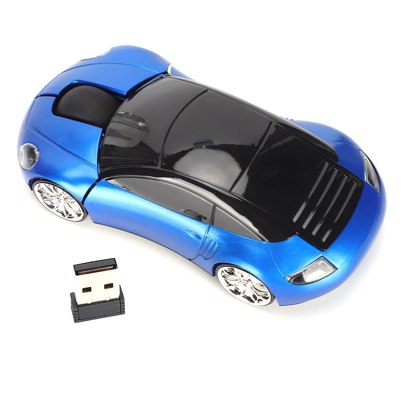 2.4Ghz Mouse Car Shape Ergonomic Optical Cordless Mice With Usb Receiver Mause For Pc Office Laptops(Blue)