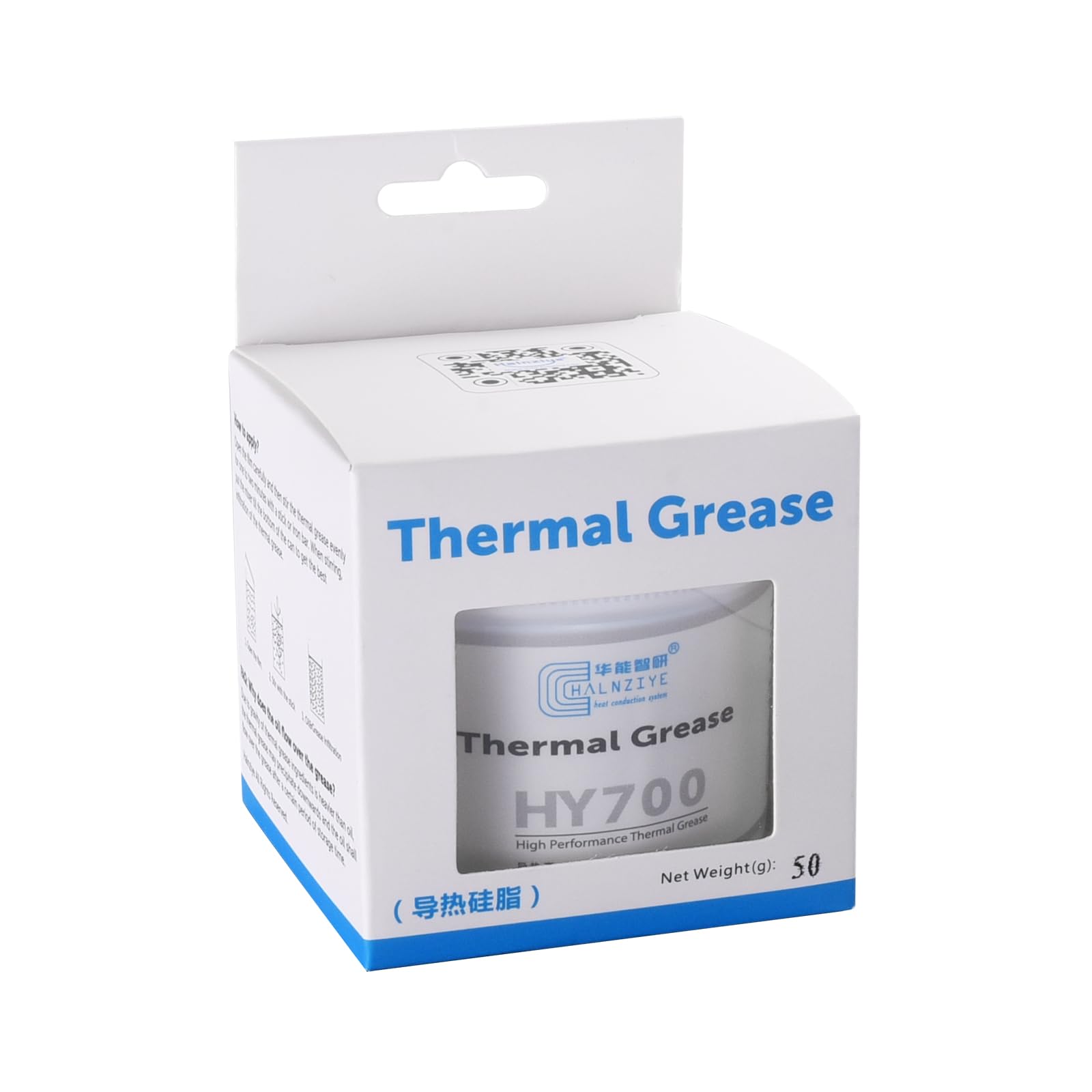 HY700-50g cPU Thermal Heatsink grease Paste compound Thermal conductivity: >314Wm-k carbon Based High Performance for cPU Pc gPU