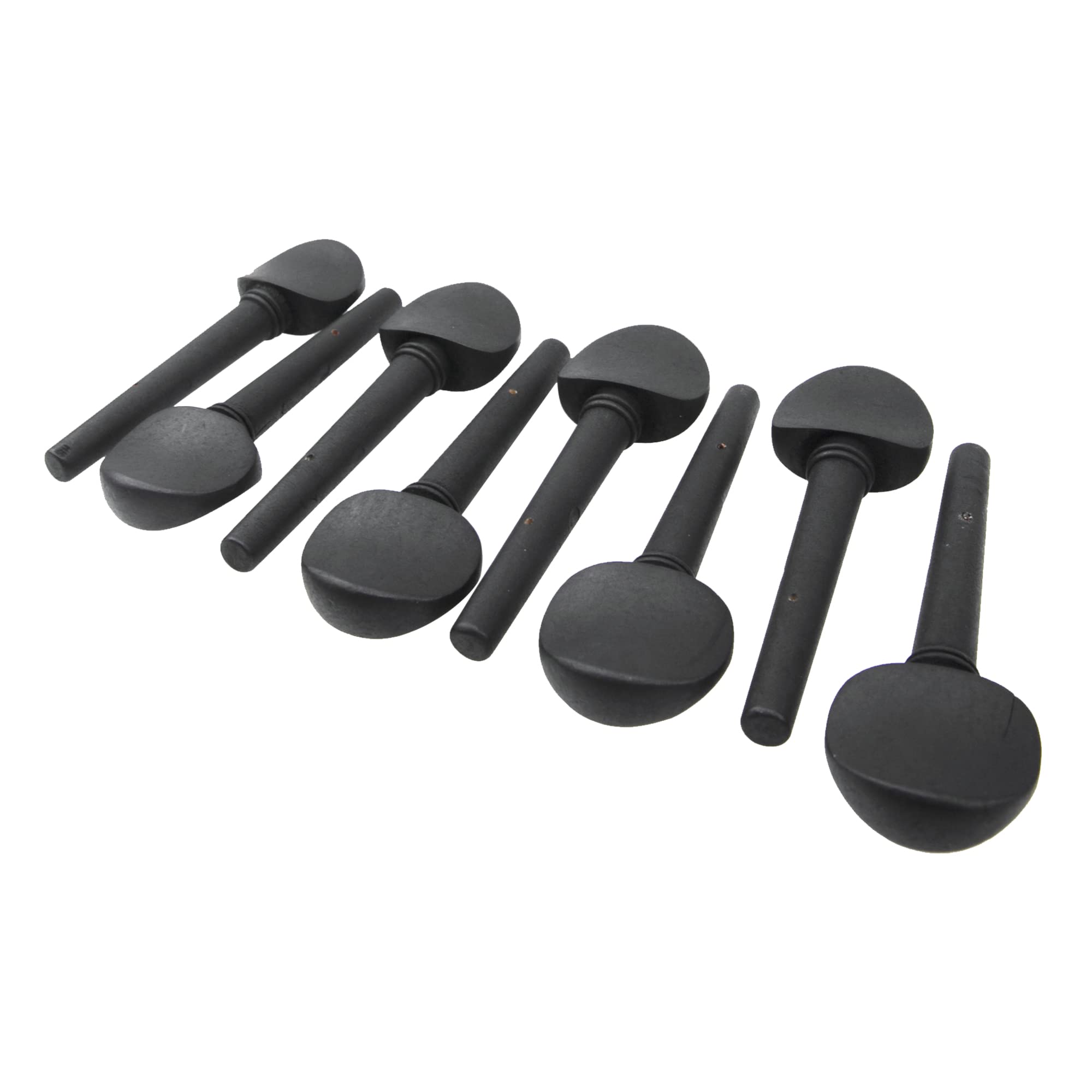 8Pcs Yootones 4/4 Wooden Cello Tuning Tuner Pegs With Predrilled Compatible With Cello Musical Instruments Accessories (4/4, Bla