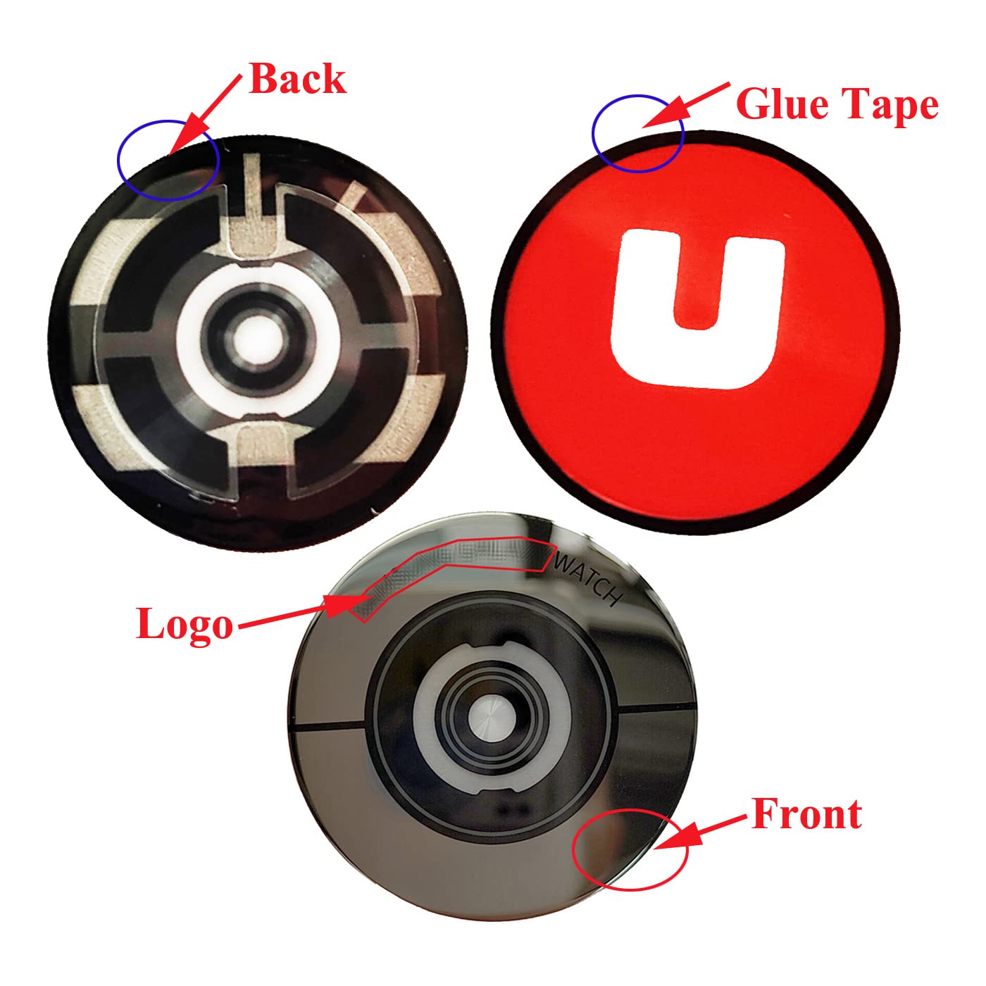 Ubrokeifixit Galaxy Watch Active2 Back Glass Rear Lens Glass Replacement For Samsung Galaxy Watch Active2 44Mm,Galaxy Watch Acti