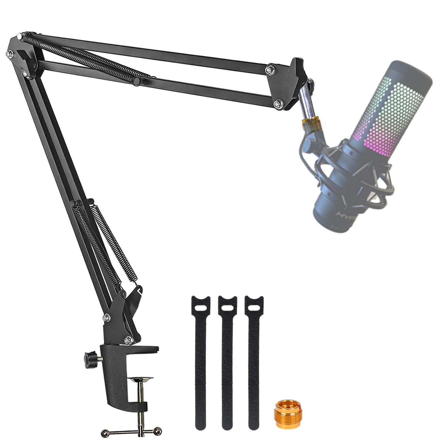Boom Arm For Hyperx Quadcast Microphone, Adjustable Suspension Mic Scissor Stand, For Studio Recording & Broadcasting Compatible