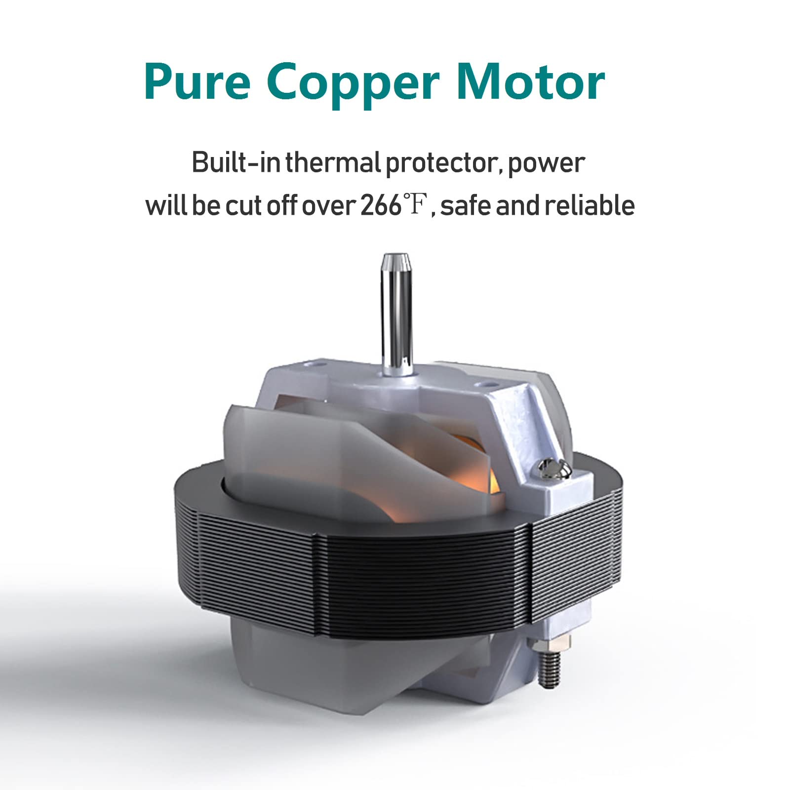 Allvent Exhaust Fan 4'' Home Ventilation Fan Window And Wall Mount Vent Fan For Kitchen Bathroom Workshop Garage (110V/12W/White