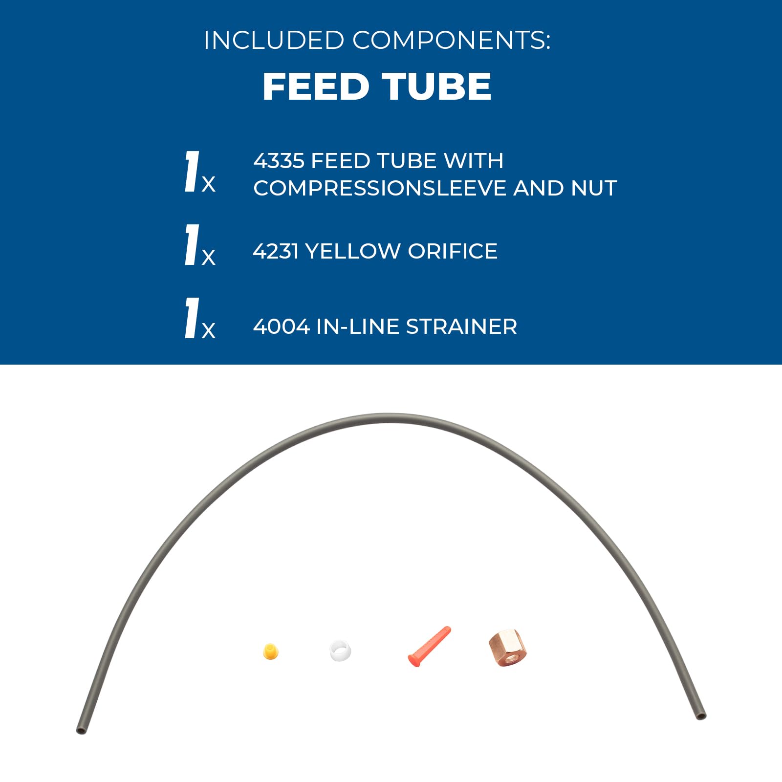 4335 Feed Tube With Sleeve For Aprilaire Humidifiers 400, 400A, 400M, 500, 500A, 500M, 600, 600A 600M,Includes #4004 In Line Str