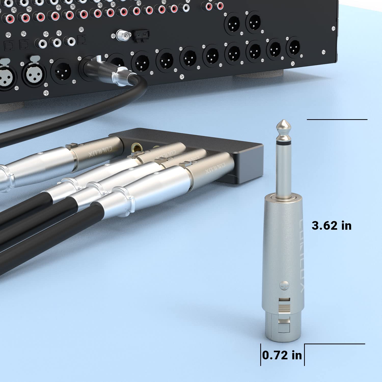 Cubilux Unbalance Xlr Female To 1/4� Ts Male Converter, Xlr To 6.35Mm(Quarter Inch) Ts Mono Adapter For Guitar, Keyboard, Drum, Microphone, Power Amplifier, Mixer, Karaoke System, Speaker, 2 Pack