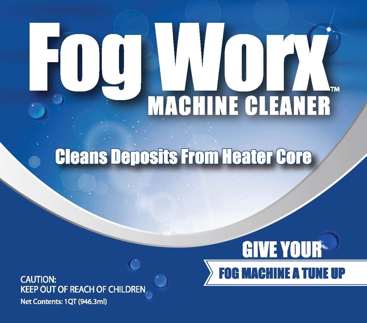 Fog Worx Fog Machine Cleaner - 1 Quart, Maintains Performance of Water Based Machines