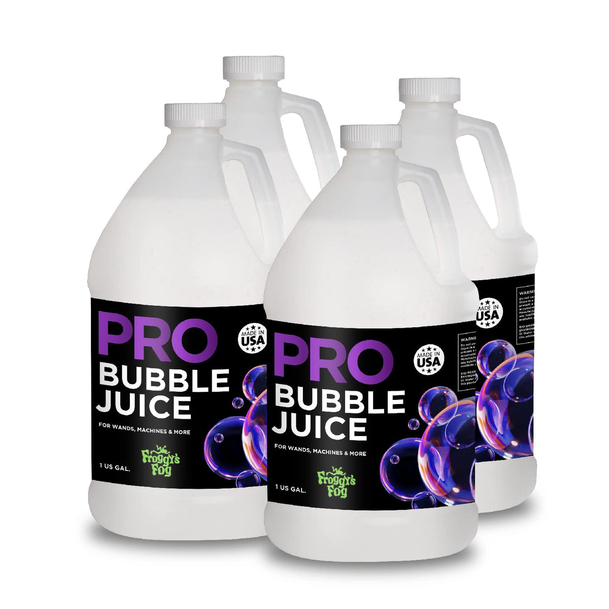 Froggys Fog   Pro Bubble Juice   Professional Bubble Fluid For All Bubble Machines And Bubblers   4 Gallon Case