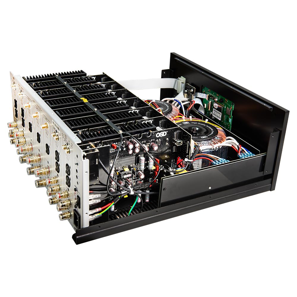 Osd Nero Xmax11 Class A/B 11 Ch Home Theater Amplifier, 3X 310W + 8X 135W, 2X Toroidal Transformers, Xlr/Rca Inputs