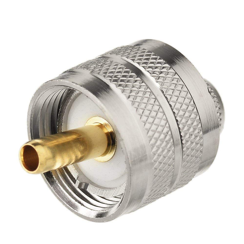 Lab Line 259 wlaniot PL-259 Connectors Crimp PL 259 UHF Male Plug RF Coaxial ...
