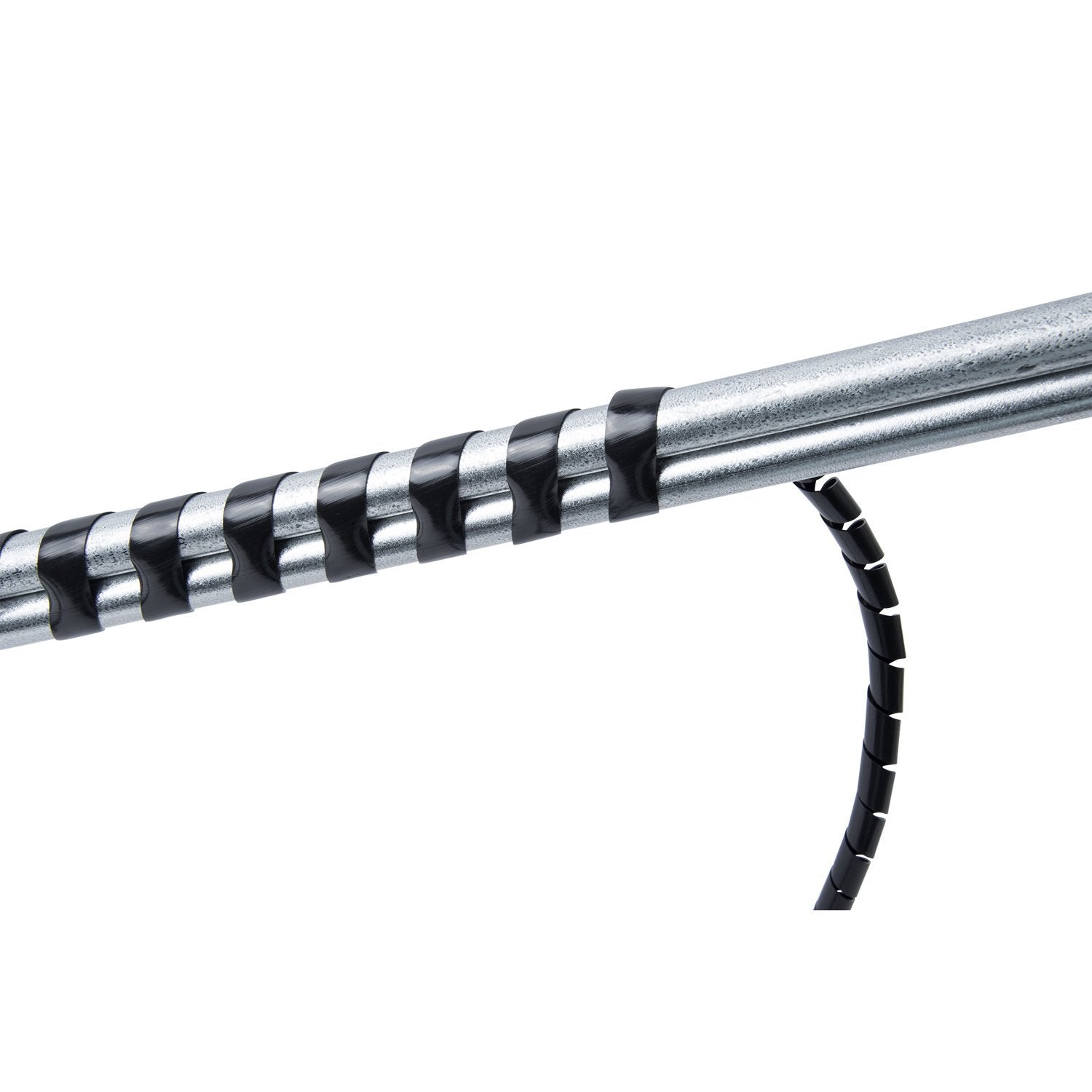 Gardner Bender Fsp Blacktc, Black Spiral Wrap 3  Ft, 2 Piece