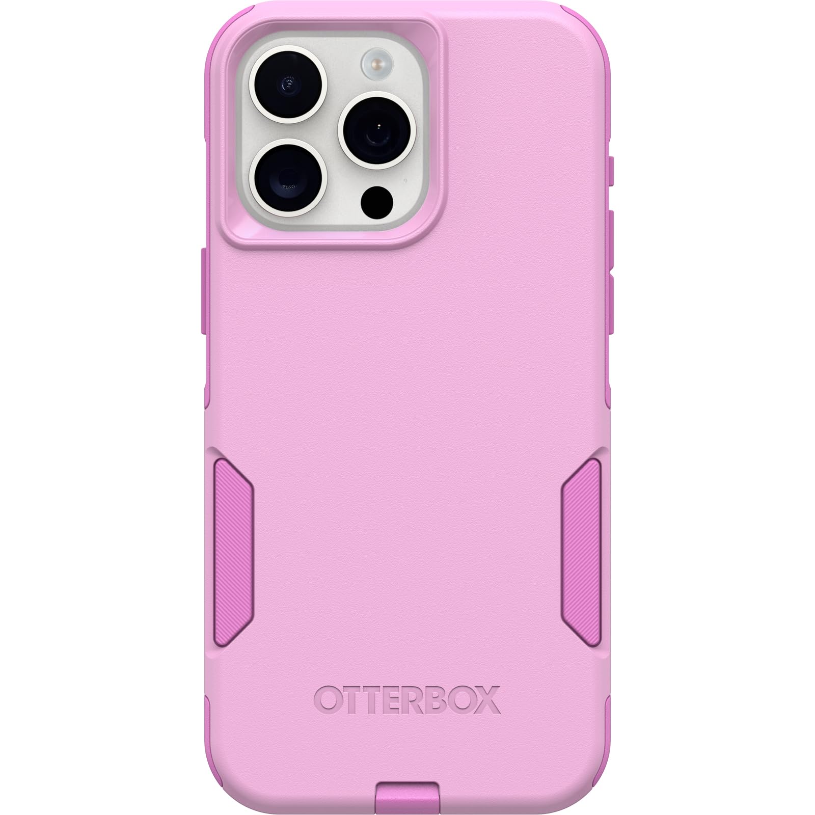 Otterbox Iphone 15 Pro Max (Only) Commuter Series Case   Run Wildflower (Pink), Slim & Tough, Pocket Friendly, With Port Protect