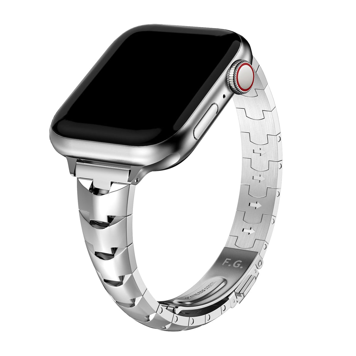 Fullmosa Compatible With Apple Watch Band Stainless Steel 49Mm 45Mm 44Mm 42Mm 41Mm 40Mm 38Mm,Women Slim Bracelet For Iwatch Ultr