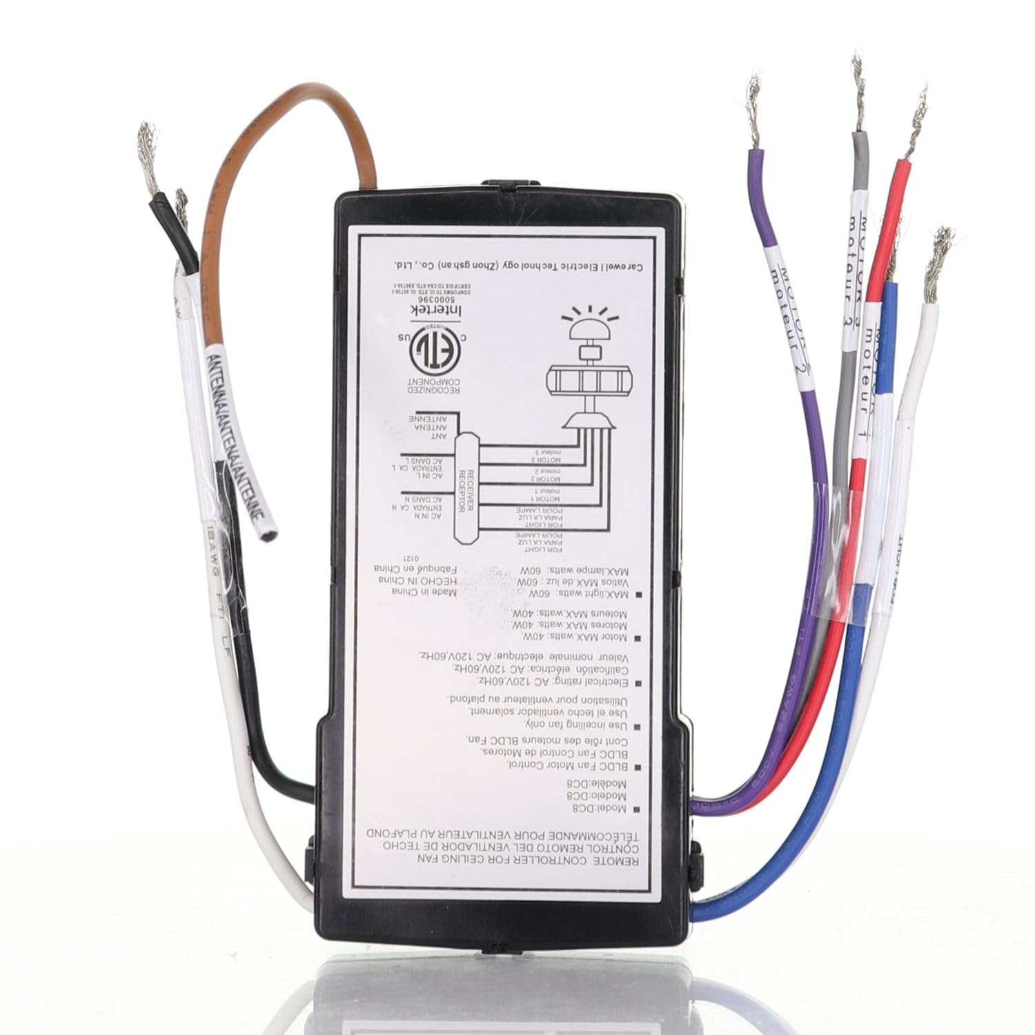 Anderic Dc8 96Sg8 Ceiling Fan Receiver For 6 Speed Dc Ceiling Fans Which Require The Dc8 96Sg8 Receiver. Works For Monte Carlo A