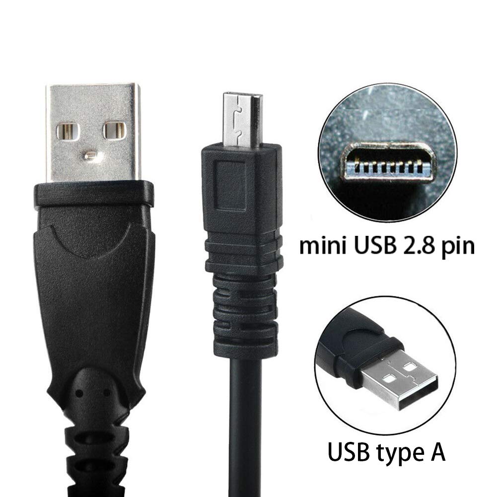 Blacell Usb Cable For Nikon Coolpix B500 Digital Camera, And Usb Computer Cord For Nikon Coolpix B500 Digital Camera, Gold Plate
