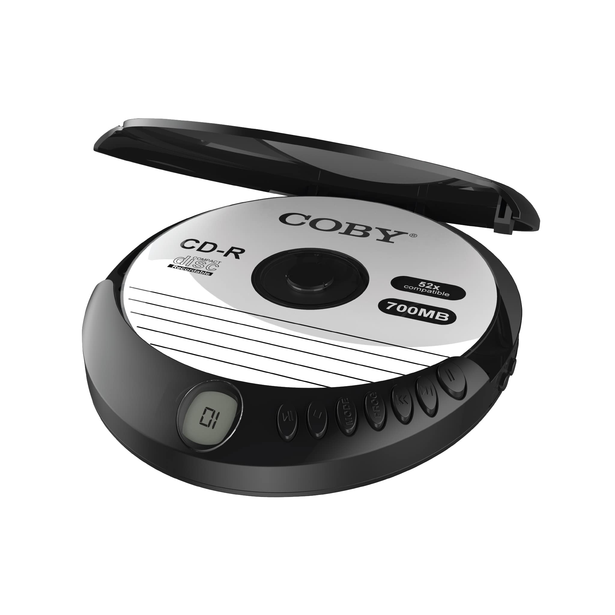 Coby Cd Player Portable Cd Player With Headphones, Foldable, 60-Sec Anti-Skip Discman Compact Disc Player With Headset Bundle Fo