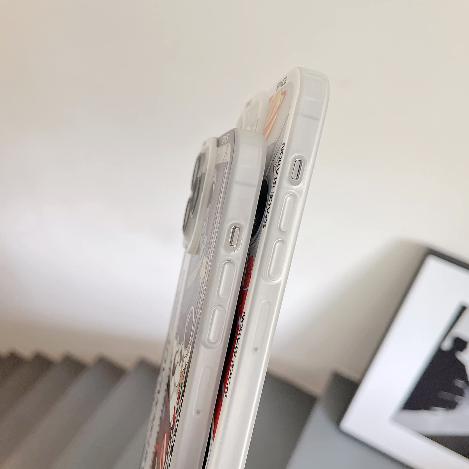 Yonds Queen For Iphone 11 Pro Cute Clear Case, Cool Cartoon Astronaut Space Planet Moon Rocket Design Stylish Soft Tpu Bumper Sh